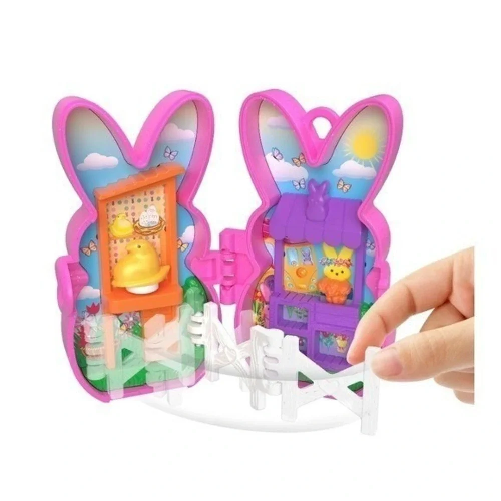 Polly‎ Pocket Peeps Playland 2 Pack NEW Easter Bunny Mini Playsets